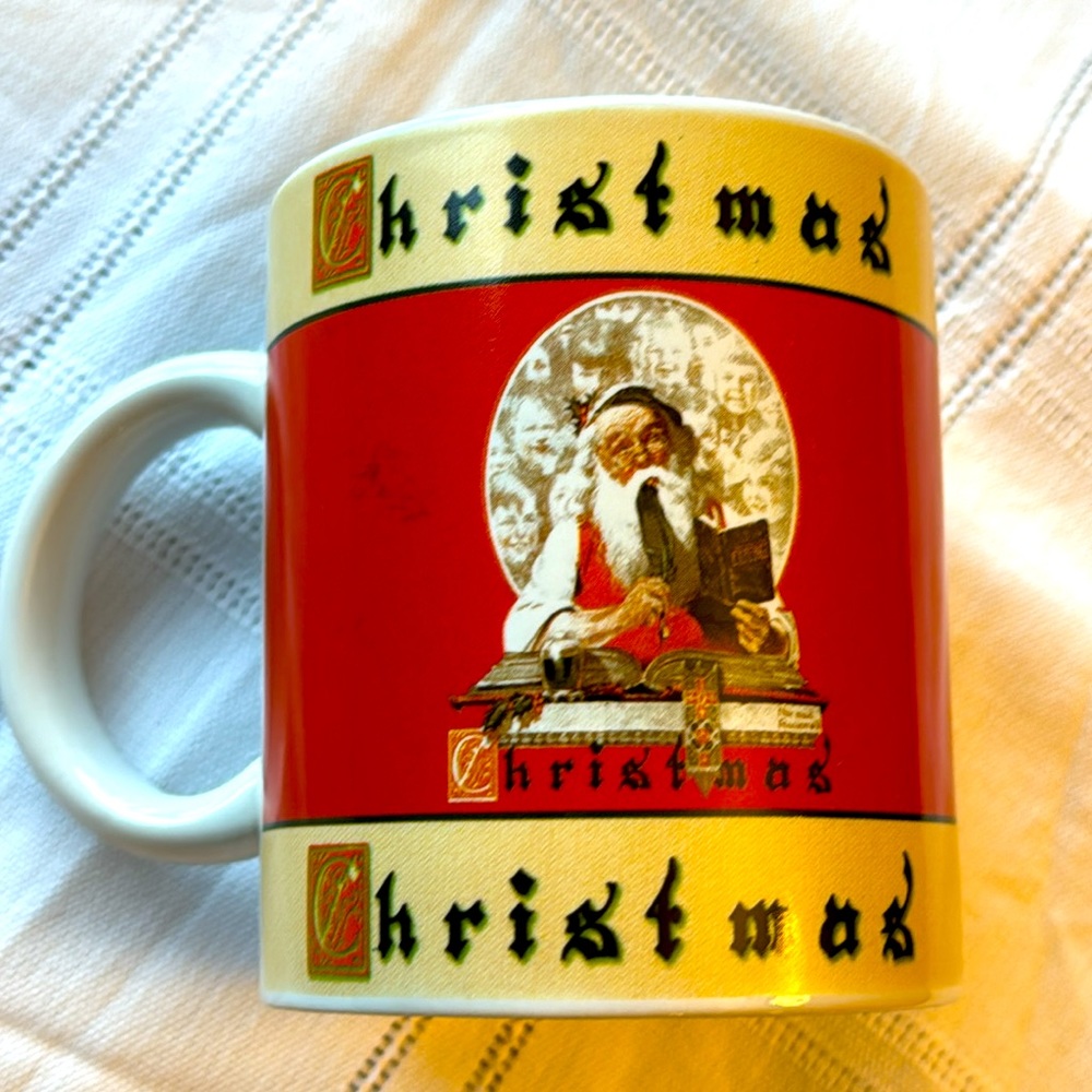Vintage Saint Nicholas Mug Vintage Christmas Home Decor Holiday Santa Claus Mug
